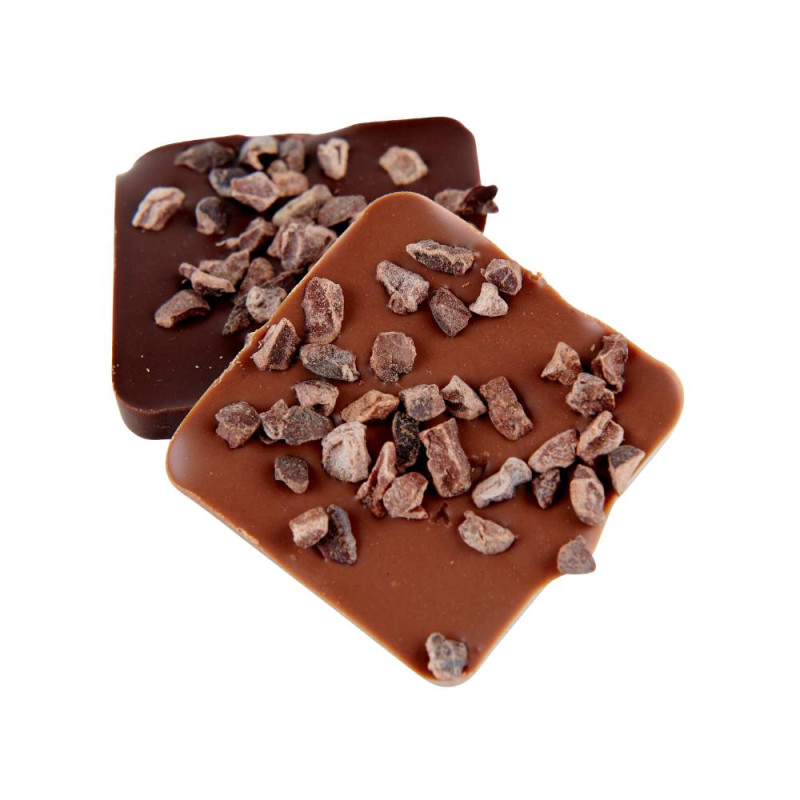 Carré grué noir et lait 80g