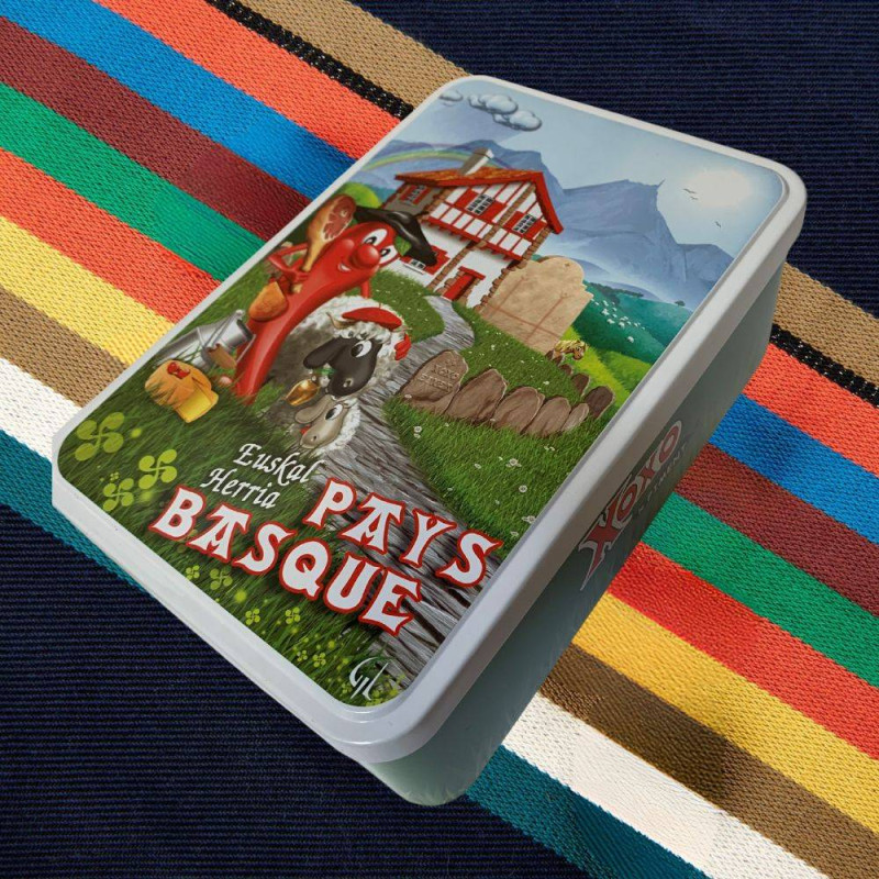 Boîte à sucre pays basque vide