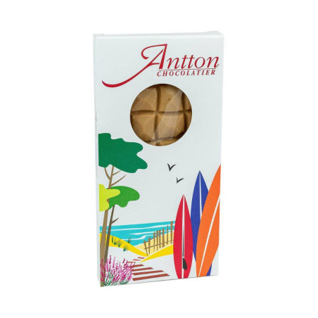 Tablette de chocolat ambré