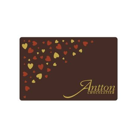 Mini tablette cœurs fête des mères de chocolat Noir 70% cacao du Pays Basque