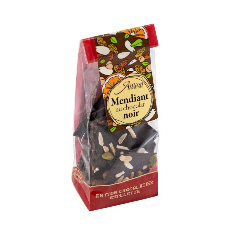 Mendiant au chocolat Noir 70% de cacao du Pays Basque