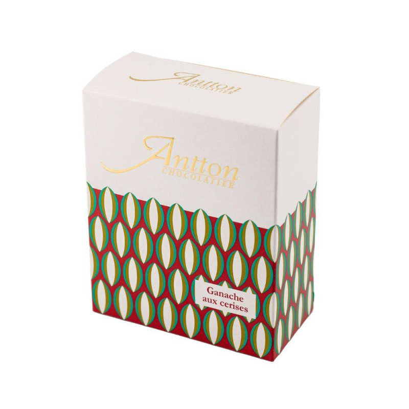 Boîte de ganache au chocolat Noir et à la cerise