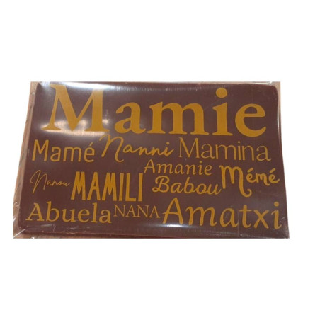 Mini tablette de chocolat Lait spéciale MAMIE