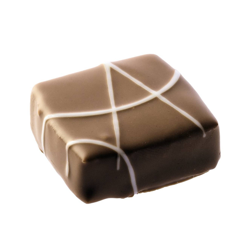 Boîte de ganache caramel chocolat Lait et sel de Salies de Béarn