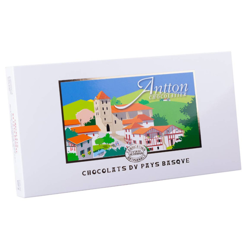 Boîte inspiration terroir au chocolat Lait et Noir, du Pays Basque