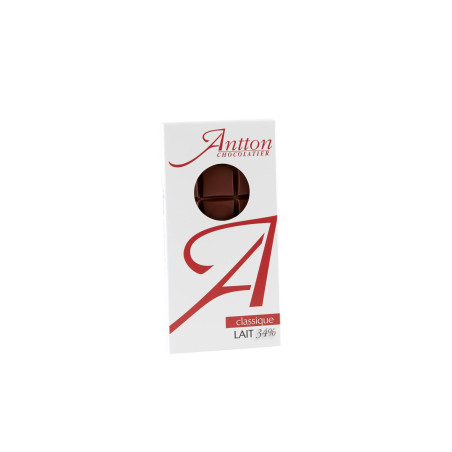 Tablette de chocolat au Lait 34% de cacao du Pays Basque